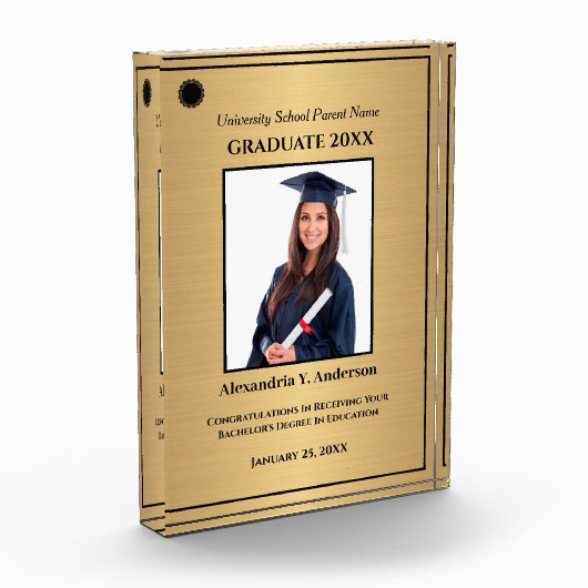 Afstuderen Afstuderen Gold Logo Modern Awards Fotoblokken (Links)