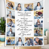 Afstuderen Afstuderen Inspirerend 14 Fotocollage Fleece Deken