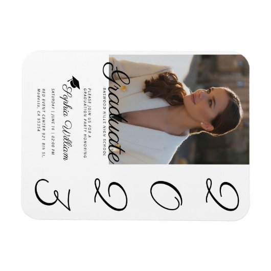 AFSTUDEREN - AFSTUDEREN INVITATIE MAGNEET (Horizontaal)