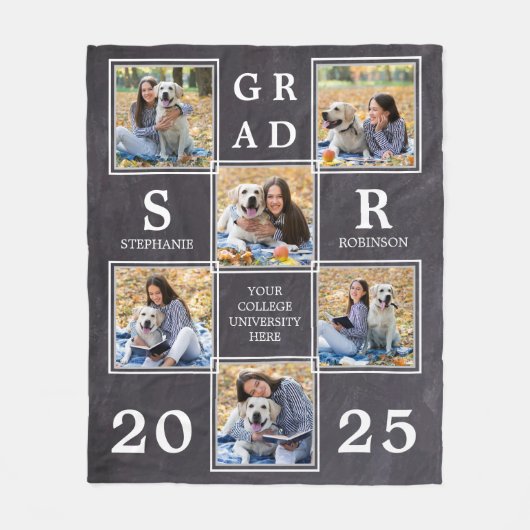 Afstuderen Afstuderen Keepomwille Unieke fotocolla Fleece Deken (Voorkant)