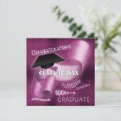 Afstuderen afstuderen klasse elegant kaart (Staand voorkant)