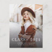 Afstuderen Afstuderen met handschrift Aankondigingskaart (Voorkant)