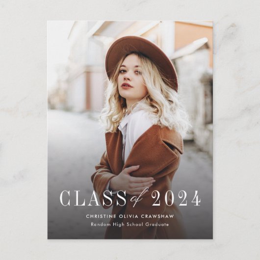 Afstuderen Afstuderen met handschrift Aankondigingskaart (Voorkant)