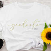 Afstuderen Afstuderen minimalistische kalligrafie  T-shirt