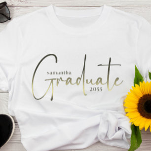 Afstuderen Afstuderen minimalistische kalligrafie  T-shirt