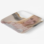 Afstuderen Afstuderen Moderne Foto Elegant Party Papieren Bordje (Gebogen)