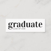 Afstuderen Afstuderen QR-code Sociale media Mini Visitekaartje (Voorkant)