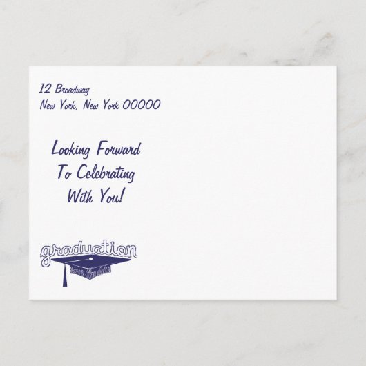 Afstuderen Afstuderen Save the Date Kaart (Achterkant)