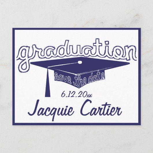 Afstuderen Afstuderen Save the Date Kaart (Voorkant)