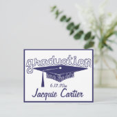 Afstuderen Afstuderen Save the Date Kaart (Staand voorkant)