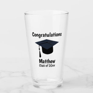Afstuderen Afstuderen School Gefeliciteerd Glas