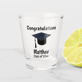 Afstuderen Afstuderen School Gefeliciteerd Shot Glas