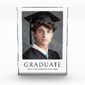 Afstuderen afstuderen schooljaar wit fotoblokken (Voorkant)