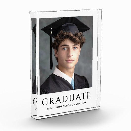 Afstuderen afstuderen schooljaar wit fotoblokken (Links)