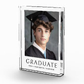 Afstuderen afstuderen schooljaar wit fotoblokken (Rechts)