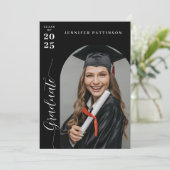 Afstuderen Afstuderen Stijlvol Aankondiging (Staand voorkant)