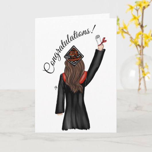 Afstuderen Afstuderen van de Afbeelding Diploma Il Kaart (Gele Bloem)