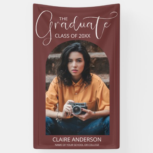 Afstuderen Afstuderen van de Foto Spandoek (Verticaal)