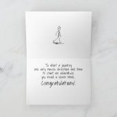 Afstuderen Afstuderen Vrede uit Begin een avontuur Feestdagen Kaart (Binnen)