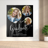 Afstuderen Afstuderen Zwart-wit Fotofeestje Wandkleed