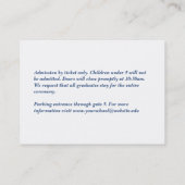 Afstuderen Algemene toegang Custom Event Ticket (Achterkant)