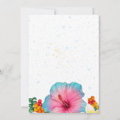 Afstuderen Aloha Uitnodigingen (Achterkant)