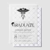 Afstuderen als Physician Assistant PA School Vellum Uitnodigingen (Offset (Uitnodiging))