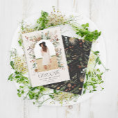 Afstuderen arch 1 foto zwart wit botanisch modern aankondiging