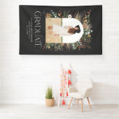 Afstuderen arch 1 foto zwart wit botanisch modern spandoek (Insitu)