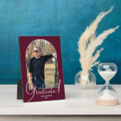 Afstuderen Arch Photo Burgundy Fotoplaat (Zijkant)