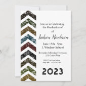 Afstuderen Arrow Invitation Class of 2023 Kaart (Voorkant)