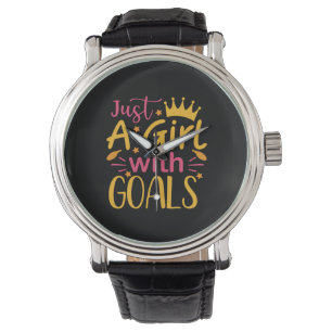Afstuderen Art. Alleen een meisje met doelstelli Horloge