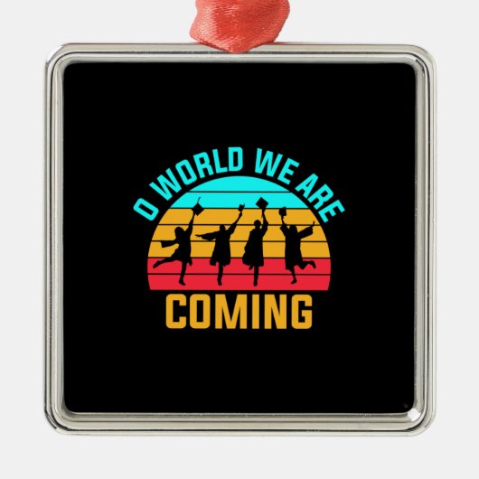 Afstuderen Art. | De wereld die we aankomen Metalen Ornament (Voorkant)