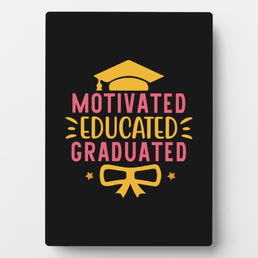 Afstuderen Art. | Gemotiveerd Onderwijs Fotoplaat (voorkant)