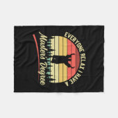 Afstuderen Art. | Ik heb een mastergraad Fleece Deken (Voorkant (Horizontaal))