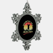 Afstuderen Art. | Ik heb een mastergraad Tin Sneeuwvlok Ornament (Links)