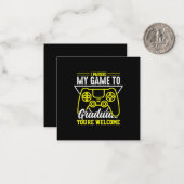 Afstuderen Art. | Ik heb mijn spel Afstuderen Notitiekaartje (Voorkant / Achterkant in situ)