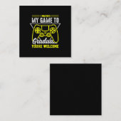 Afstuderen Art. | Ik heb mijn spel Afstuderen Notitiekaartje (Voorkant / Achterkant)