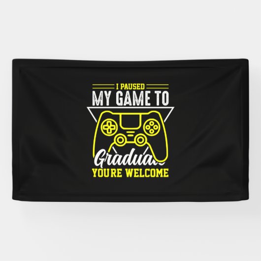 Afstuderen Art. | Ik heb mijn spel Afstuderen Spandoek (Horizontaal)