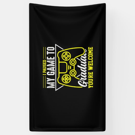 Afstuderen Art. | Ik heb mijn spel Afstuderen Spandoek (Verticaal)