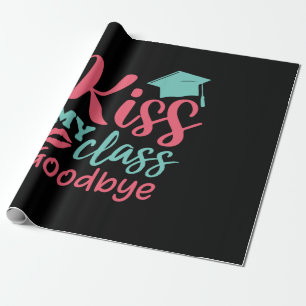 Afstuderen Art. Kus My Class Goodbye Cadeaupapier