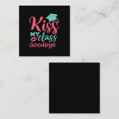 Afstuderen Art. | Kus My Class Goodbye Notitiekaartje (Voorkant / Achterkant)
