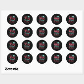 Afstuderen Art. | Kus My Class Goodbye Ronde Sticker (Vel)