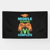 Afstuderen Art. | Midden-schoolniveau voltooid Spandoek (Horizontaal)