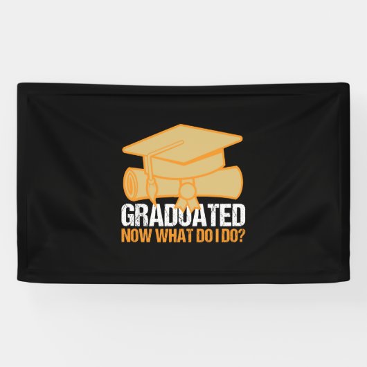 Afstuderen Art. | Nu gediplomeerd wat ik doe Spandoek (Horizontaal)