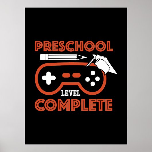 Afstuderen Art. | Preschoolniveau voltooid Poster (Voorkant)