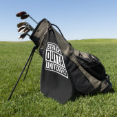 Afstuderen Art. | Straight Outta University Golfhanddoek (Groen)