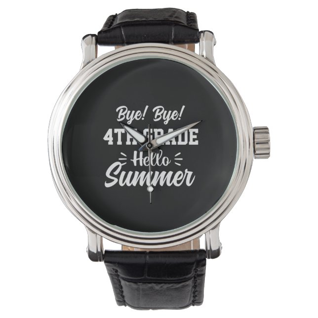Afstuderen Art. | Vierde graad Hallo zomer Horloge (Voorkant)