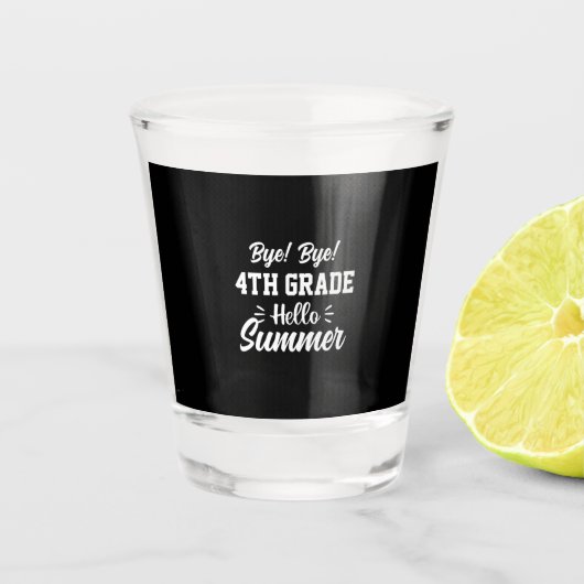 Afstuderen Art. | Vierde graad Hallo zomer Shot Glas (Voorkant)