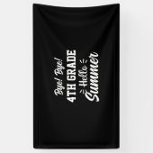 Afstuderen Art. | Vierde graad Hallo zomer Spandoek (Verticaal)
